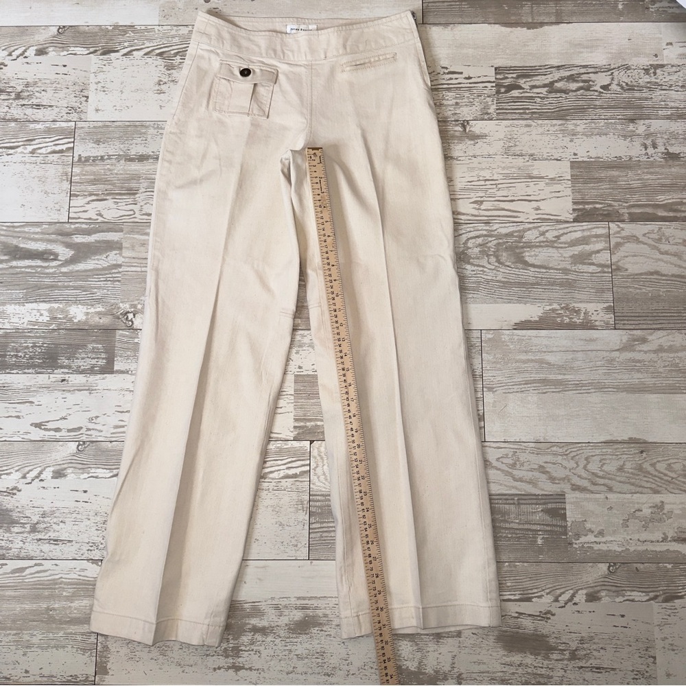 Susan Bristol Cream Stretch Straight-Leg Pants Women’s Size 6‎ - Picture 8 of 12